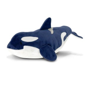 Reversible Glow in Dark Orca Killer Whale Skeleton Plushie | 12.5" AquaGlows Stuffed Animal