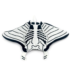 Reversible Glow in Dark Manta Ray Skeleton Plushie | 17" AquaGlows Stuffed Animal image 2
