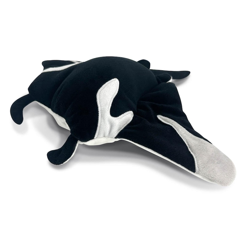 Reversible Glow in Dark Manta Ray Skeleton Plushie | 17" AquaGlows Stuffed Animal image 1