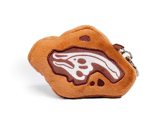 Dinosaur Fossil Bag Charm - Parasaurolophus | Plush Skeleton Keychain