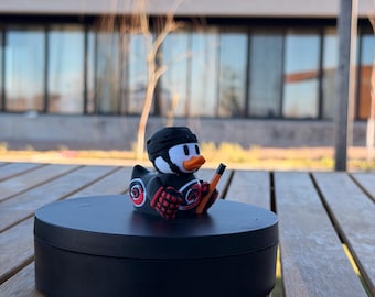Hockey Duck – Fan Colorway Edition | 3D Printed Collector Duck | Desk Décor | Dashboard Ornament | Gift for Hockey Fans