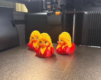 Country Music Legend Inspired Duck | 3D Printed Tribute Collectible | Blonde Country Singer Duck | Fan Inspired Decor