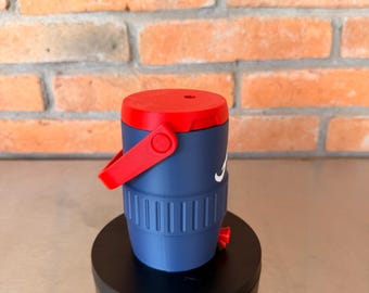 12 oz Mini Cooler Can Holder 3D Printed | Navy Red Baseball Fan cooler | Can Cooler for Car Dashboard | Sports Gift | Beer Can Holder