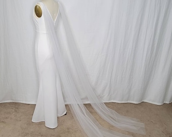 Johanna Wings V2: Tulle Cape Wedding Veil