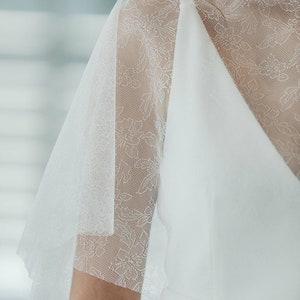 ANNETTE TOPPER Wedding Dress Topper Bridal Cover Up Bridal - Etsy