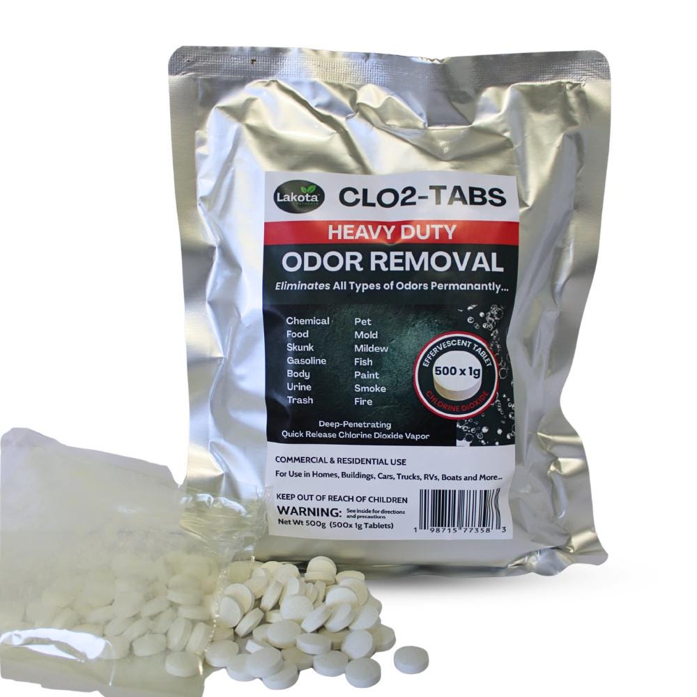 chlorine dioxide cigarette smoke CloBombs Mold Odor Remover for Home Mildew & Musty Smell Eliminator for Rooms, Carpets, Walls & Air Vents Just add water to activate the tablet and let the vapor safely penetrate deep into home carpets and porous surfaces LEAVES A CLEAN FRESH ROOM Heavy Duty Odor Removal Chlorine