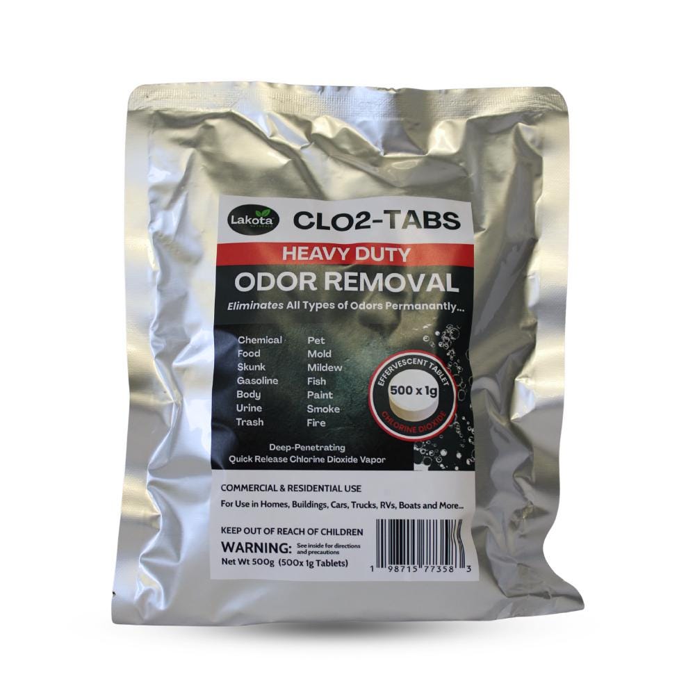 chlorine dioxide cigarette smoke Odor Clo2 Odor Removal Just add water to activate the tablet and let the vapor safely penetrate deep into home carpets and porous surfaces LEAVES A CLEAN FRESH ROOM Smoke Odor Removal. Why %100