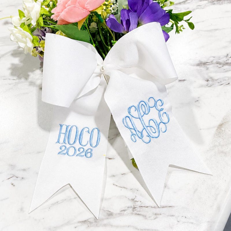 Hoco Ribbon Monogram - Etsy