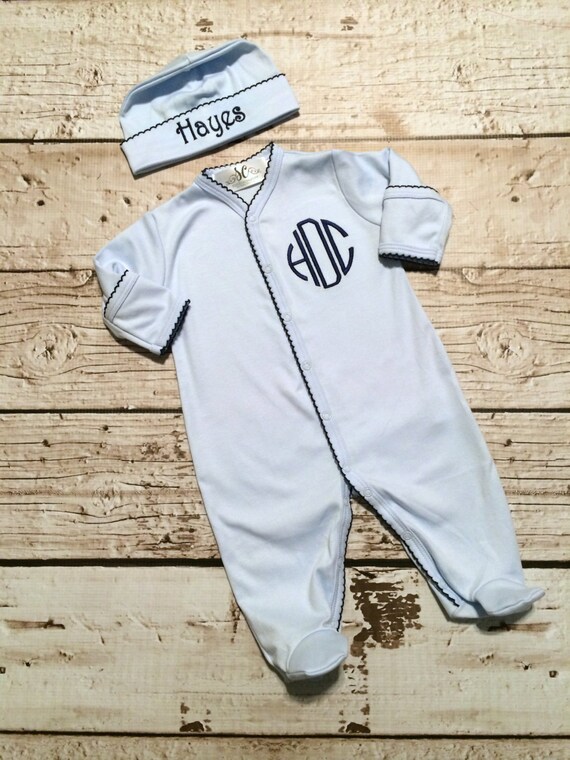 Items similar to Pima Cotton Baby Clothes Baby Boy Coming Home Outfit