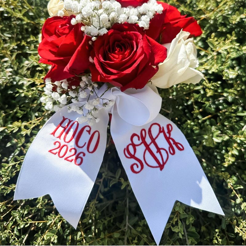 Hoco Ribbon Monogram - Etsy