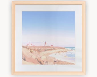 Point Judith Lighthouse, Narragansett, Rhode Island Framed Photography Print | Home Decor | Beachscape | Oceanscape | Seascape