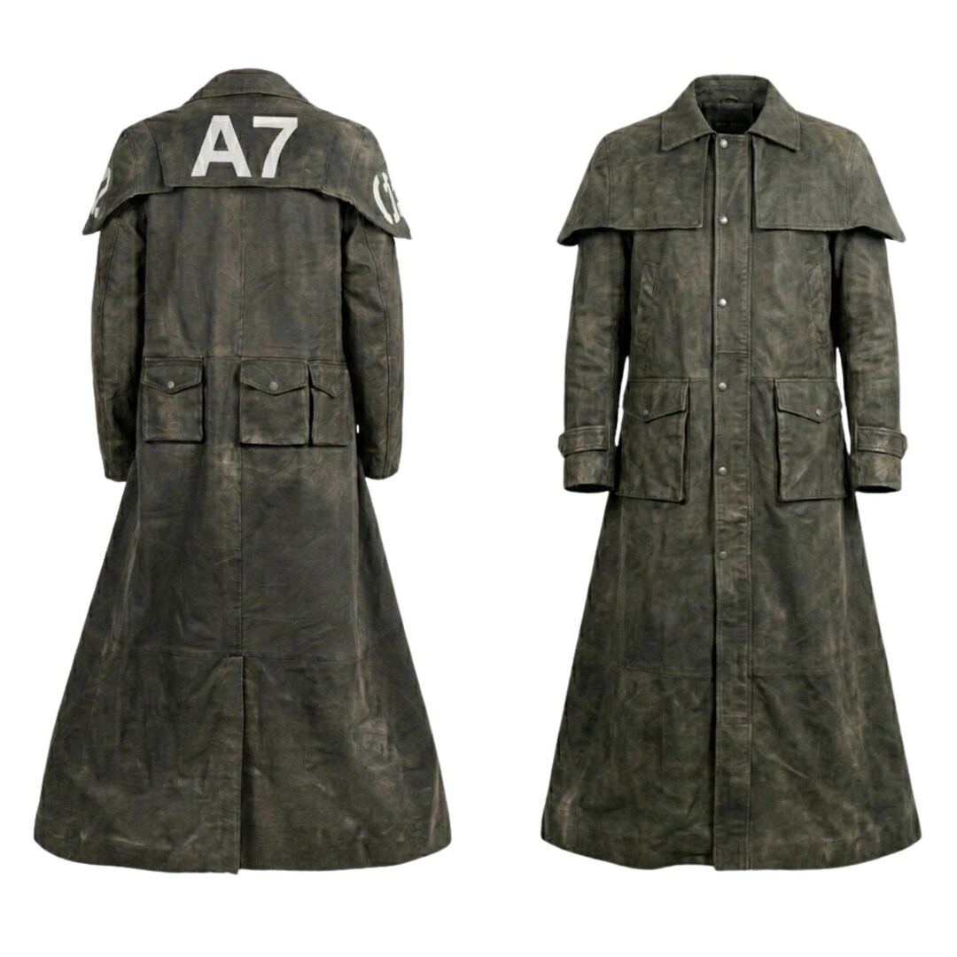 Handmade NCR Veteran Ranger Elite Duster Fallout A7 Inspired Leather ...