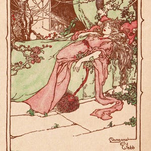 Digital Download, Vintage wall art, digital art, Whimsical wall art, Storybook illustration, fairy tale