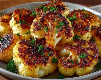 Knusprig geröstetes Blumenkohl-Rezept | Einfache gesunde Familienbeilage (PDF Download)