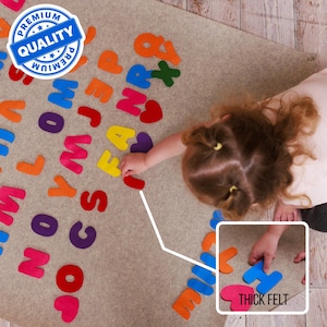 Felt Playwall, Felt board, Felt playboard, Educational activity wall, Felt chalkboard, Montessori kids room, Learning tools toys