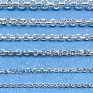 925 Sterling Silver Chain, Belcher Rolo Link Chain Necklace, Gift for Birthday, Men Silver Chain, Women Gift Chain, Elegant Silver Necklace