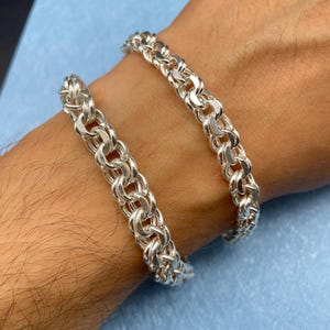 925 Sterling Silver Rolo Link Chain Bracelet, Belcher Rolo Chain, Men Chunky Bracelet, Gift for Men, Gift for Boyfriend, Handmade Bracelet