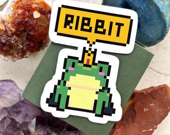 königlicher Frosch |  süßer Frosch Aufkleber | Kunst von bluewit