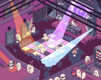 The Raveyard Puzzle: Brösel, Retro-Pixel-Art, 200 Teile