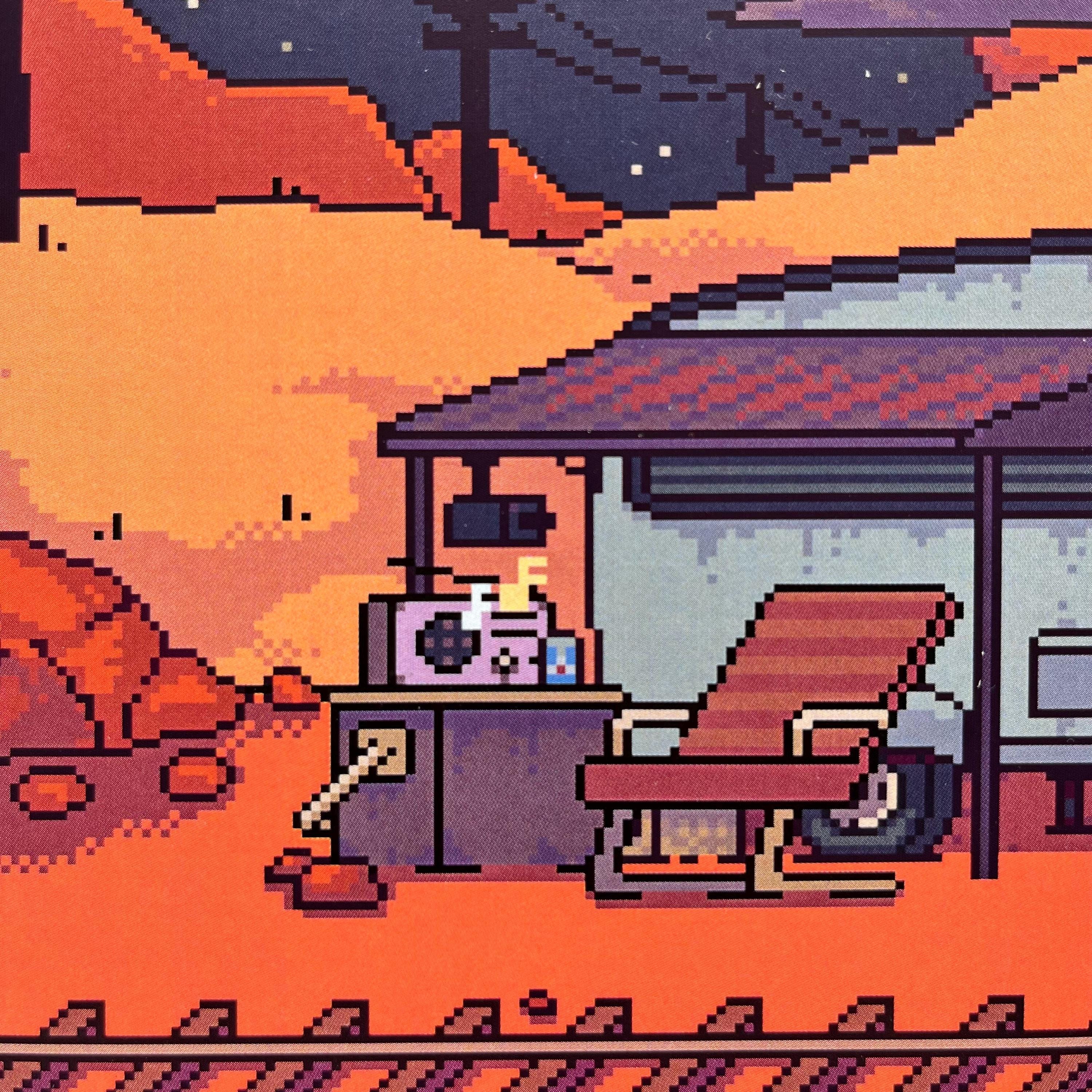 Cyberpunk Pixel Art Print: Space Cowboy - Final Destination - Etsy