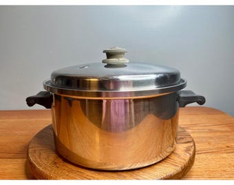7 QT Saladmaster Stainless Steel Stockpot Dutch Oven with Vapo Lid Induction Compatible