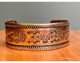 Bell Trading Company Thunderbird Copper Cuff Bracelet - Etsy
