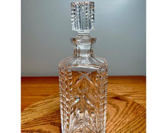 Vintage Waterford Crystal Square Spirit Decanter 454-441 Made in Ireland