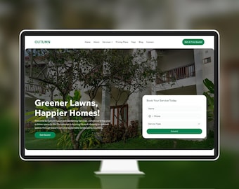 Wix Studio Website Template for Lawn Care, Garden Maintenance, Lawn Mowing and Landscaping Services