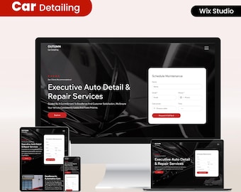 Autodetails Wix Studio-websitesjabloon: autoreparatie, PPF, vinylverpakking, wassen, schoonmaakdiensten