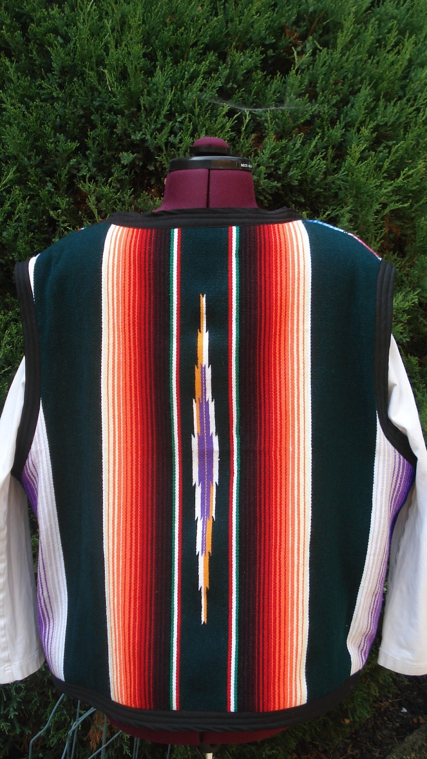 Men's Serape Vest Custom Order for Mike Etsy