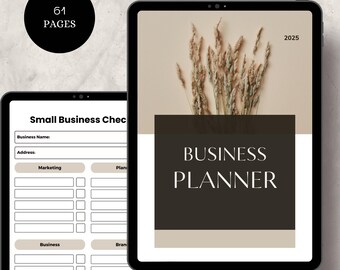 Small Business Planner: Income, Expenses, Goals (Digital Download)