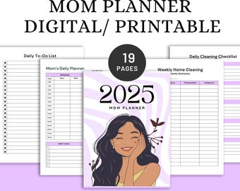 2025 Ultimate Mom Planner: Daily, Weekly, Meal Planning (PDF Download)