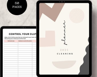 Printable Cleaning Planner: Household Organizer with Checklist (PDF Download)