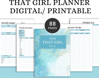 That Girl Planner: Daily & Weekly Productivity, Self-Care (Digital Download)
