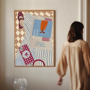 Literary Art Print, Whimsical Bookish Wall Art, Afonso Cruz Inspired Illustration, Book Lover Art Poster, Gift for Reader, Library Decor