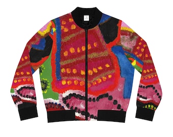 Colorful Abstract Pattern Bomber Jacket | All-Over Print