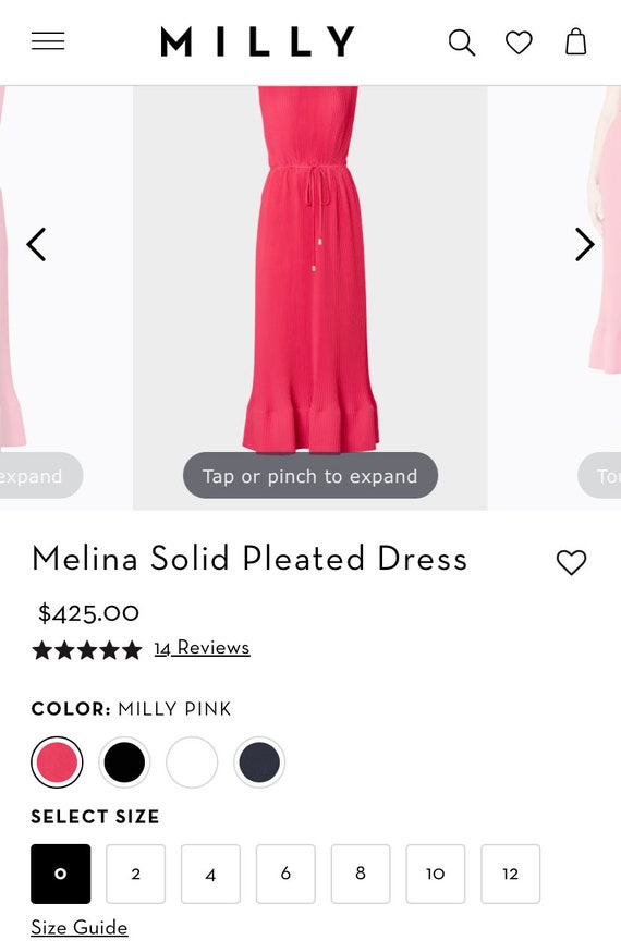 Milly hot pink dress discount