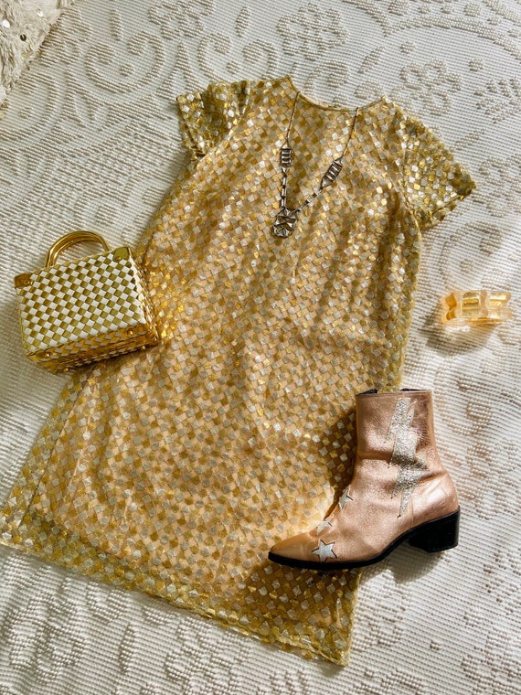 1960’s Mod Metallic Lamé Mini