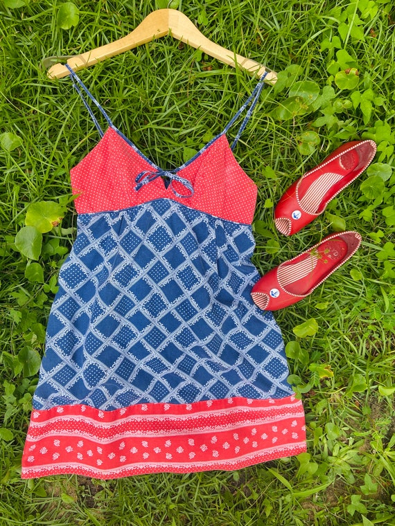 1960’s Cotton Bandana Print Dress