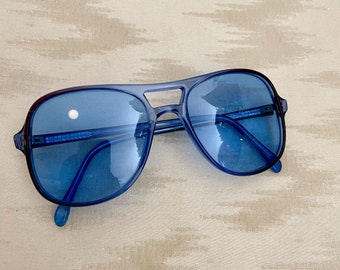 1970s Deadstock Aviators with Custom Blue Lenses