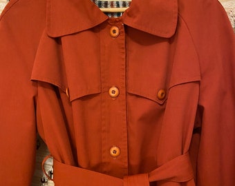 rust colored wool coat