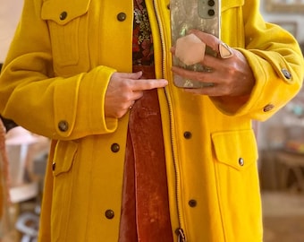 Polo Ralph Lauren Yellow Wool Coat