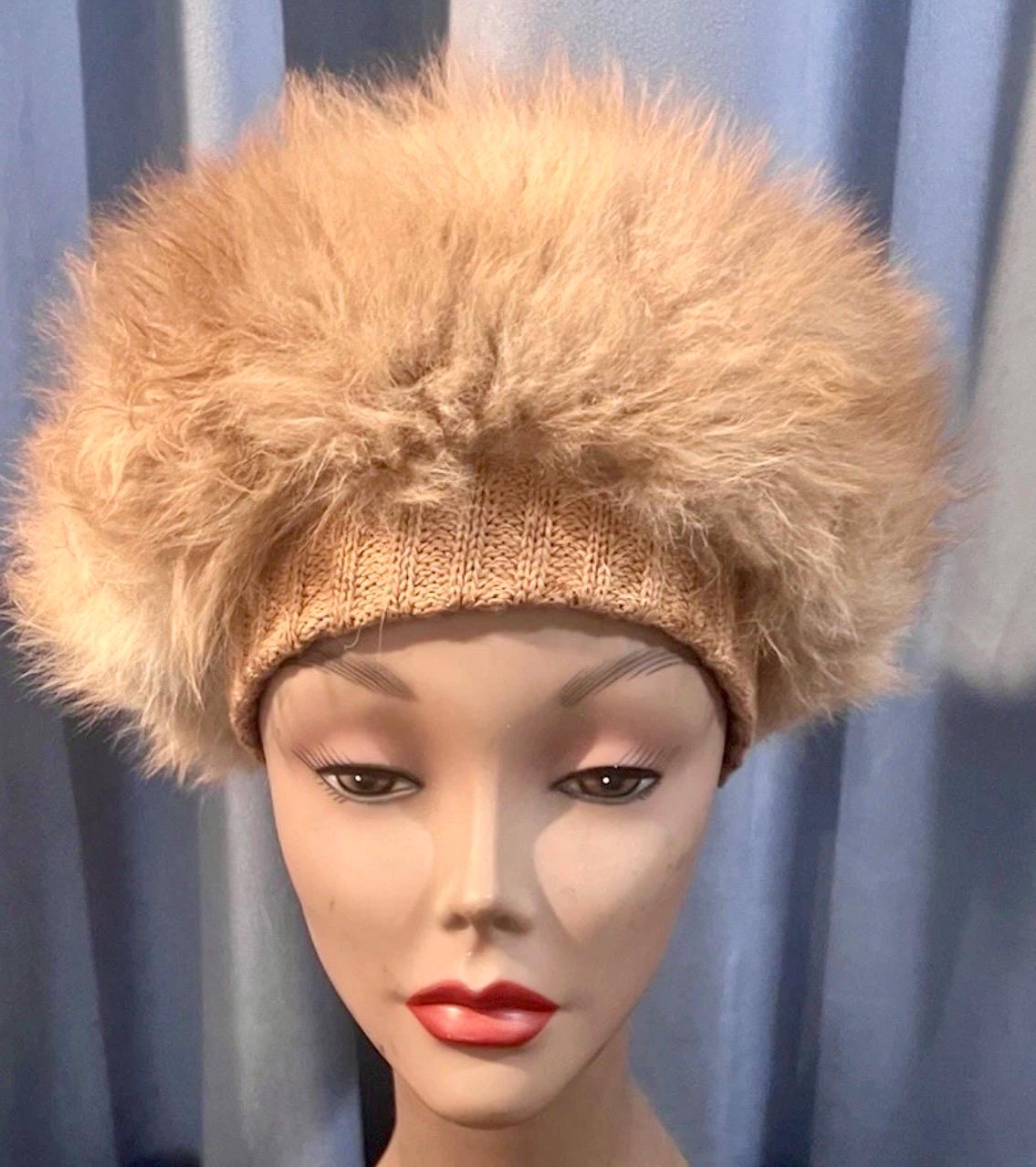 1960s I. Magnin Knit Fur Hat - Etsy display picture 3