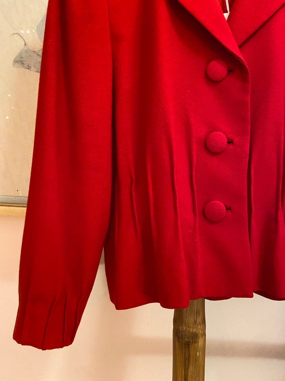 Doncaster Red Wool Pant Suit