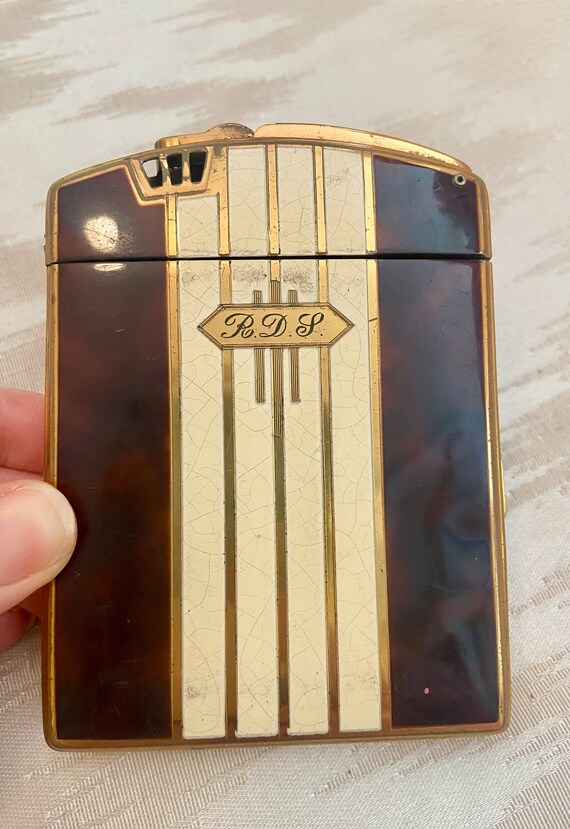 Art Deco Cigarette Holder with Lighter