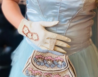 1930s Floral Beaded Dance Purse