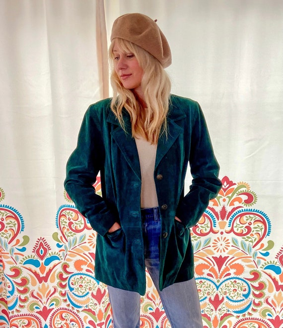 1990s Green Leather Jacket