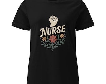 Flor de Fuerza – Latina Nurse Empowerment Tee