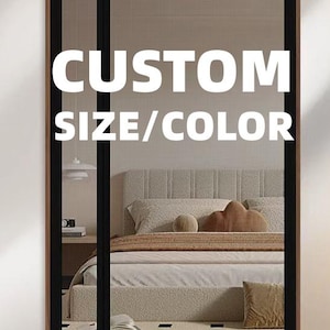 Mosquitera a medida con imanes, mosquitera magnética para puerta francesa, mosquitera de repuesto para comedor de autocaravana con cierre automático, apta para mascotas y niños.