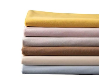 Cut by Yard Upholstery Fabric, Velvet/Waterproof/Cotton Linen Fabric, Custom Size Craft Fabric for DIY Sewing Patchwork, Various Colors